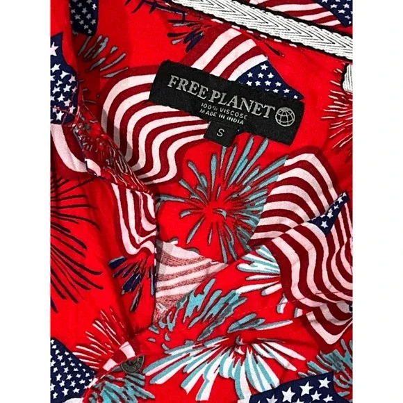 Free Planet, American Buttonup, Size S,‎ 854-Y - Picture 3 of 3